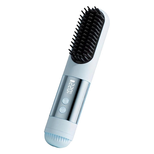 Cordless Hair Straightener Brush for Travel USB Rechargeable Portable