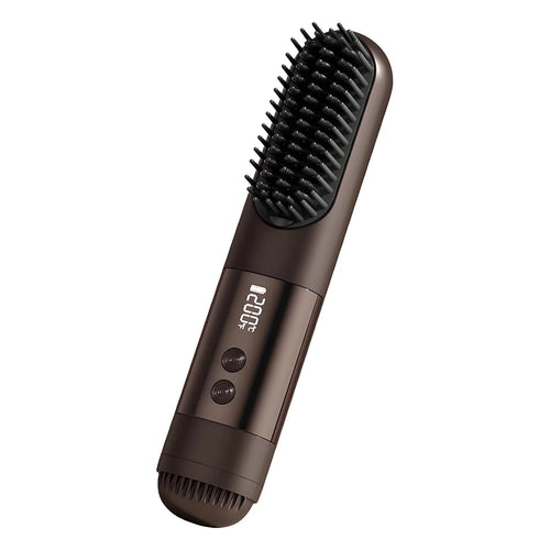 Cordless Hair Straightener Brush for Travel USB Rechargeable Portable